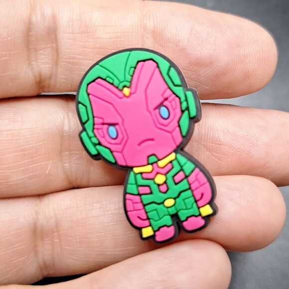 Vision Marvel Avenger jibbit croc shoe charm - Picture 1 of 2
